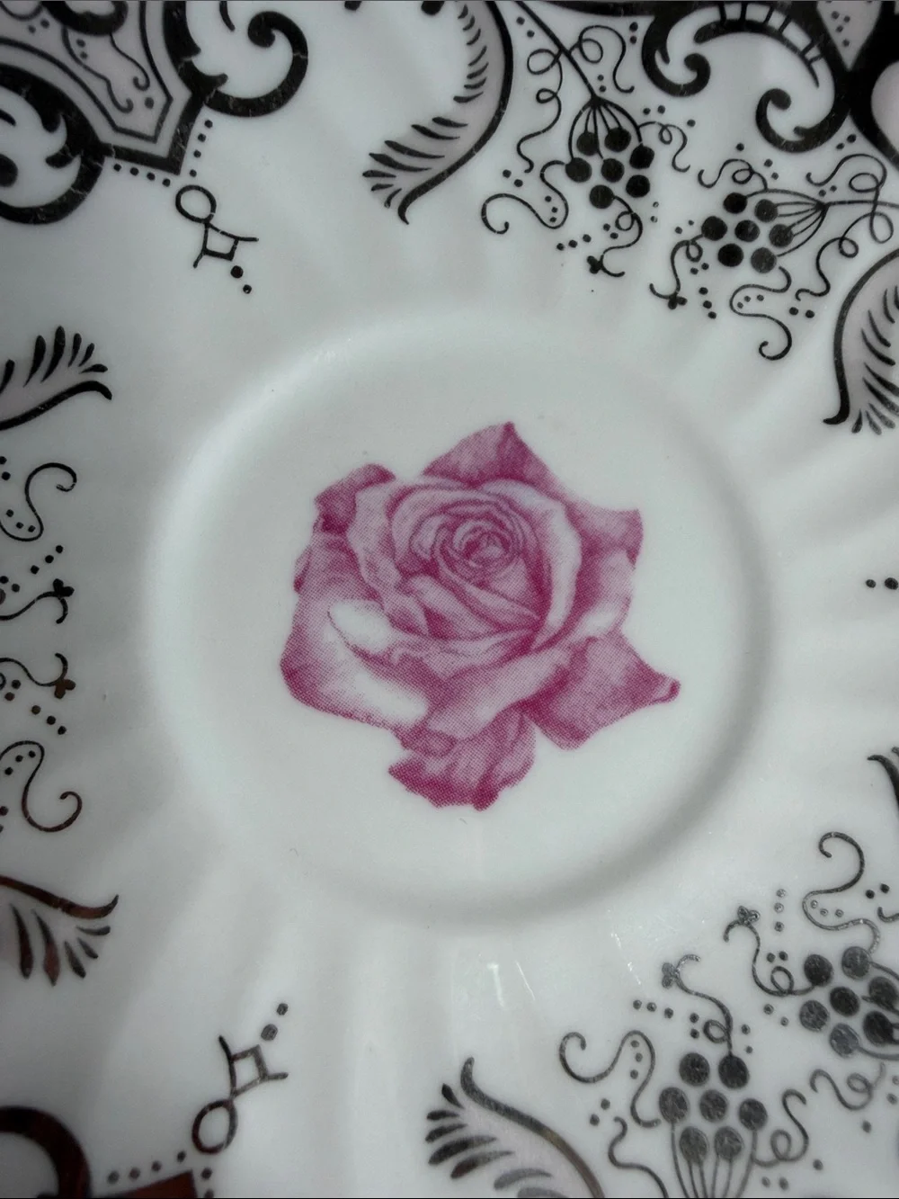 Rare Althorp Fine Bone China Princess Diana Rose Teacup Saucer Set